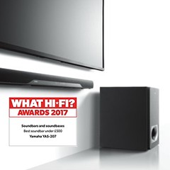 获奖信息：黄金城集团搭载DTS Virtual:X?技术的新款回音壁YAS-207 荣获What Hi-Fi?五星好评